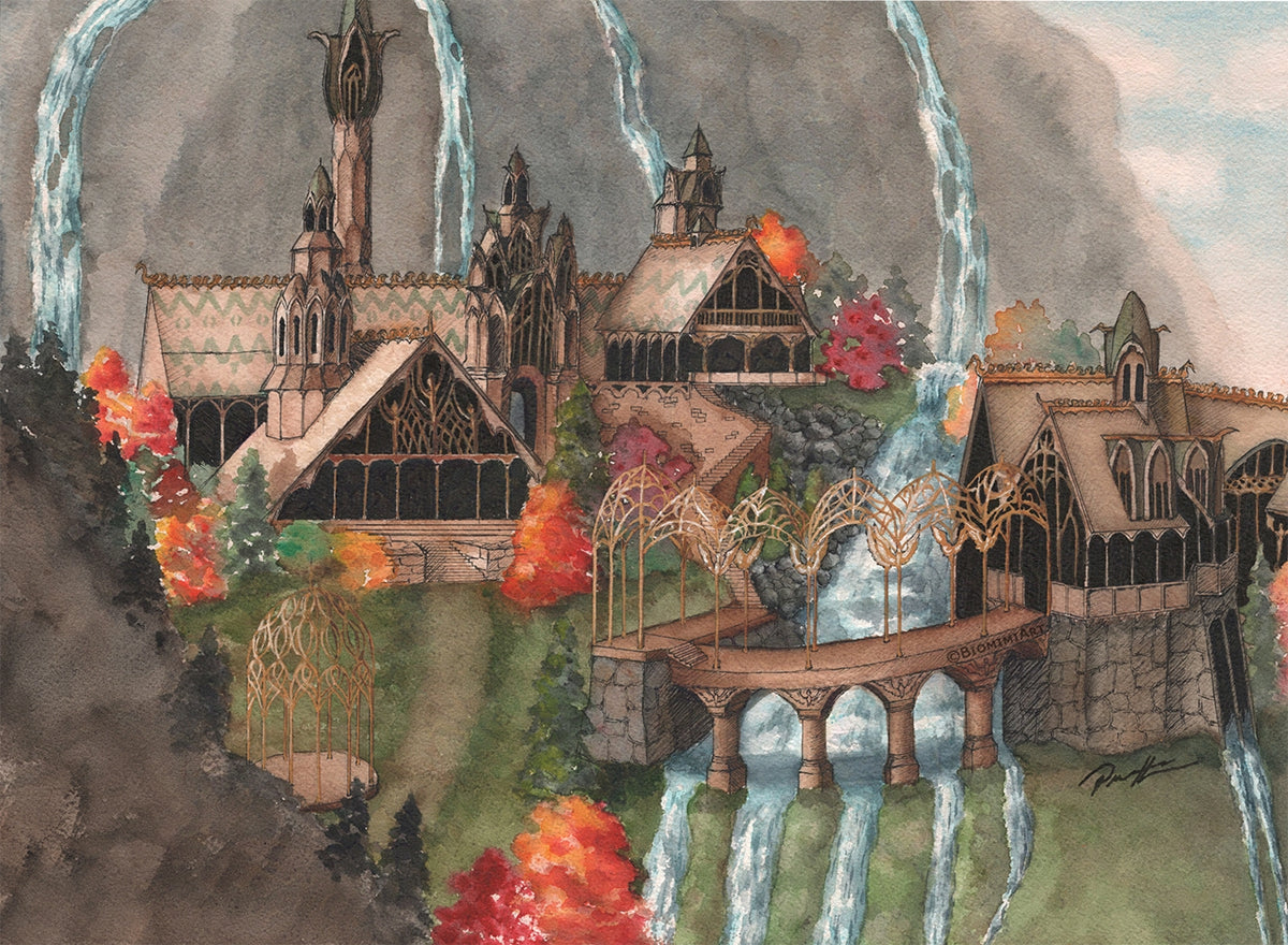 Pre-order* Rivendell art print 11x14"
