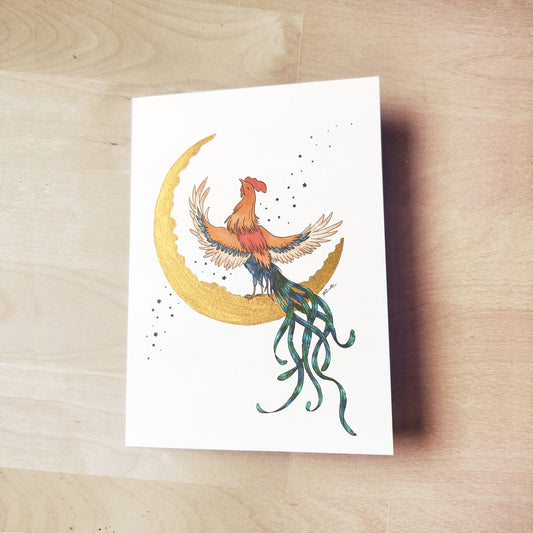 Rooster Greeting Card - Lunar Zodiac Series