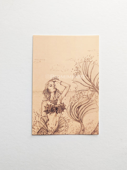 Mermaid Siren Postcard