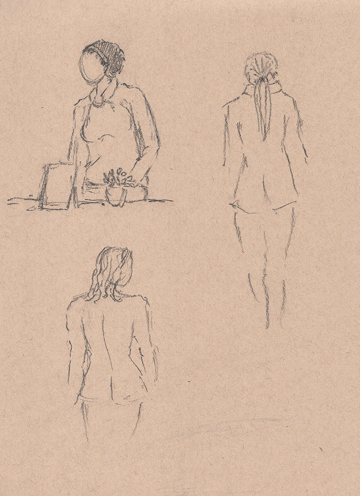 Unsuspecting Public UWS Figure Sketches - Original