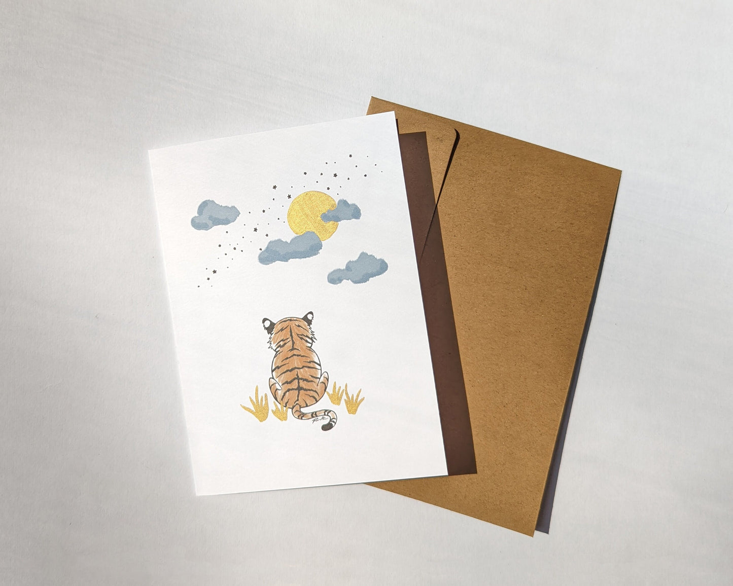 Tiger Butt Greeting Card - Lunar Zodiac Series