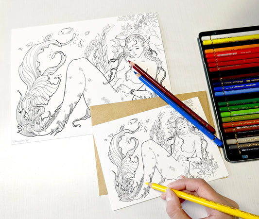 Color Your Own Mermaid