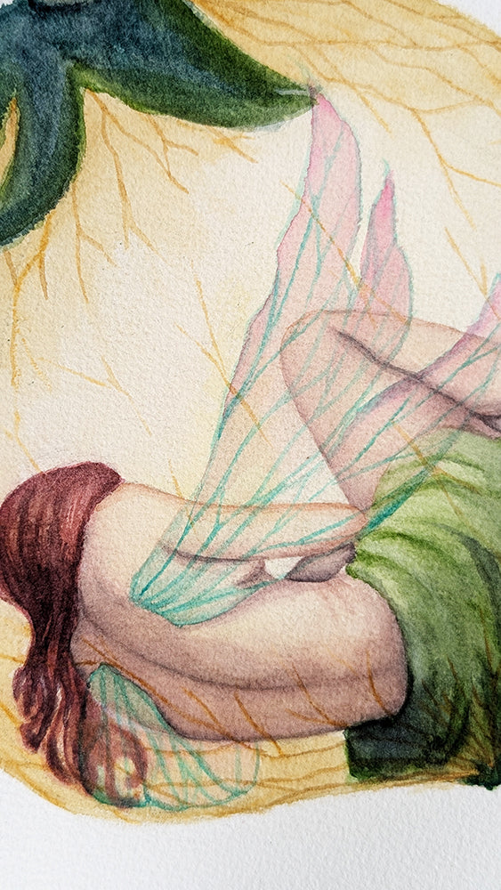 Fairy Watercolor Painting - Original