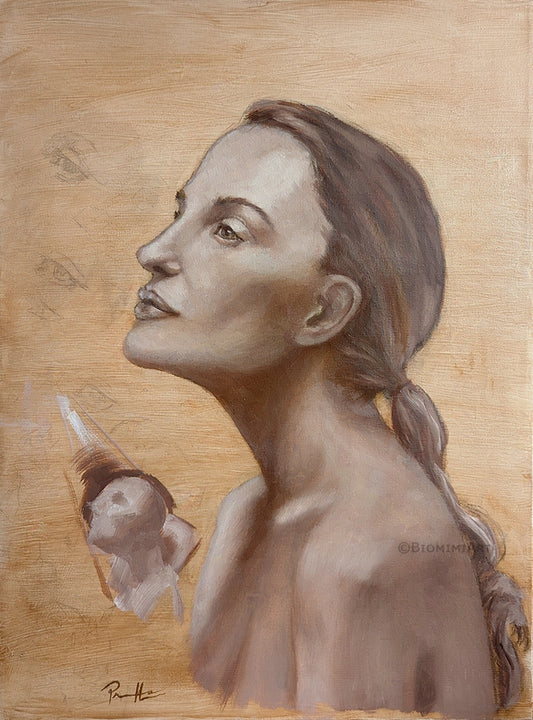 female portrait oil painting