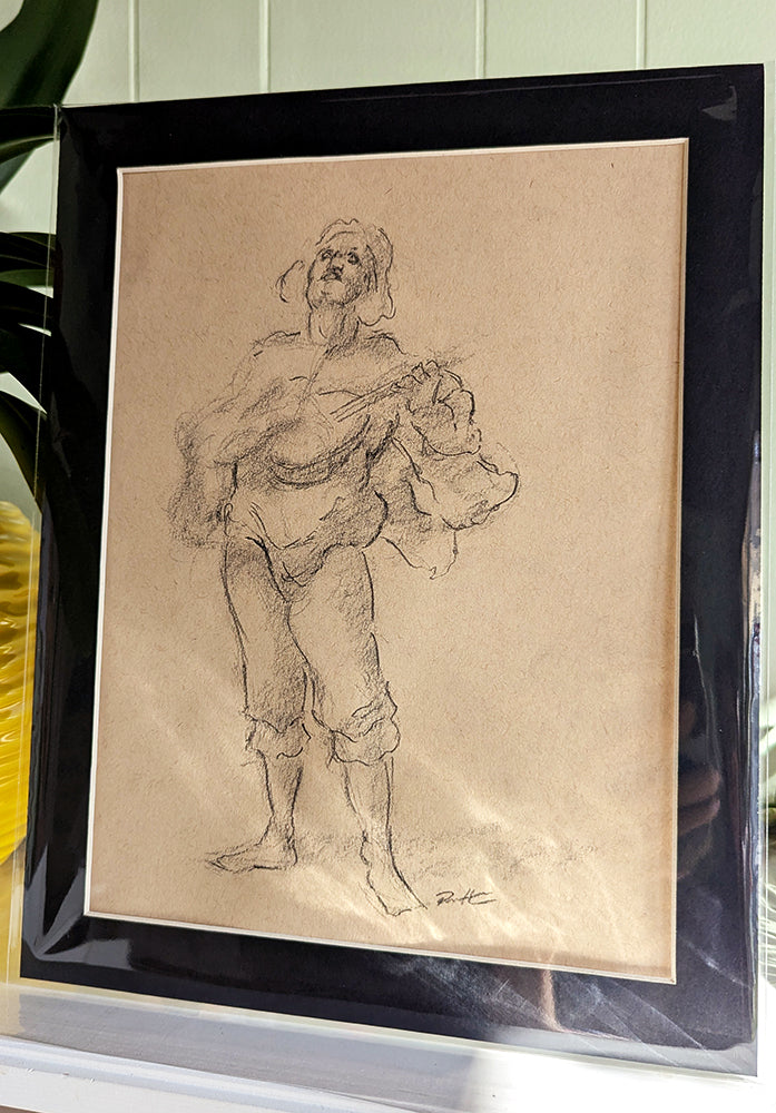 Master Study of Daumier's Bard Sketch - Original