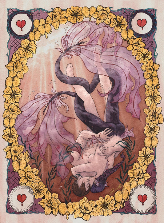 Lust from my Seven sins series as a siren mermaid drowning a sailor. 