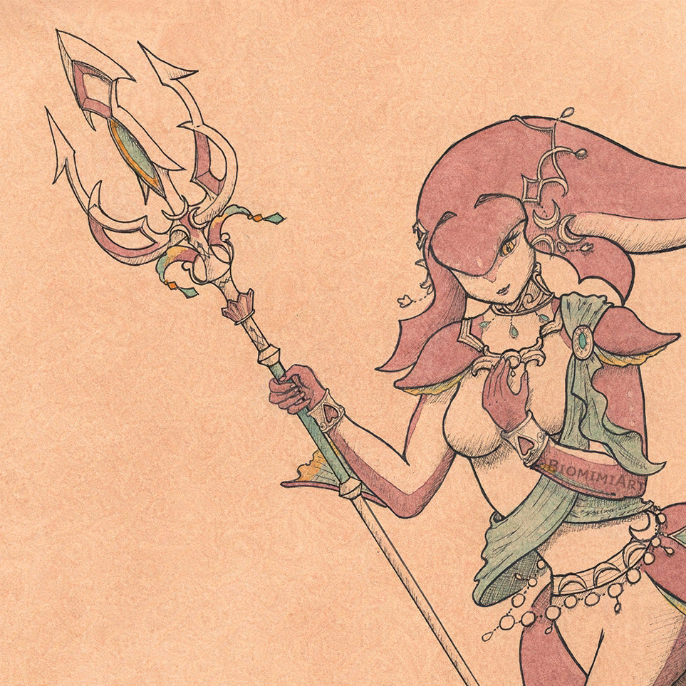 Mipha Fan Art from Zelda