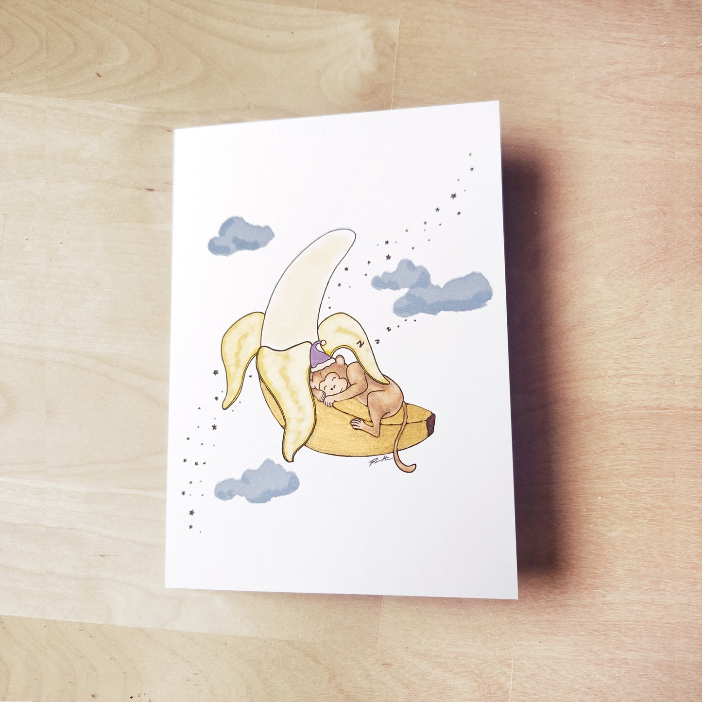 Monkey Greeting Card - Lunar Zodiac Series