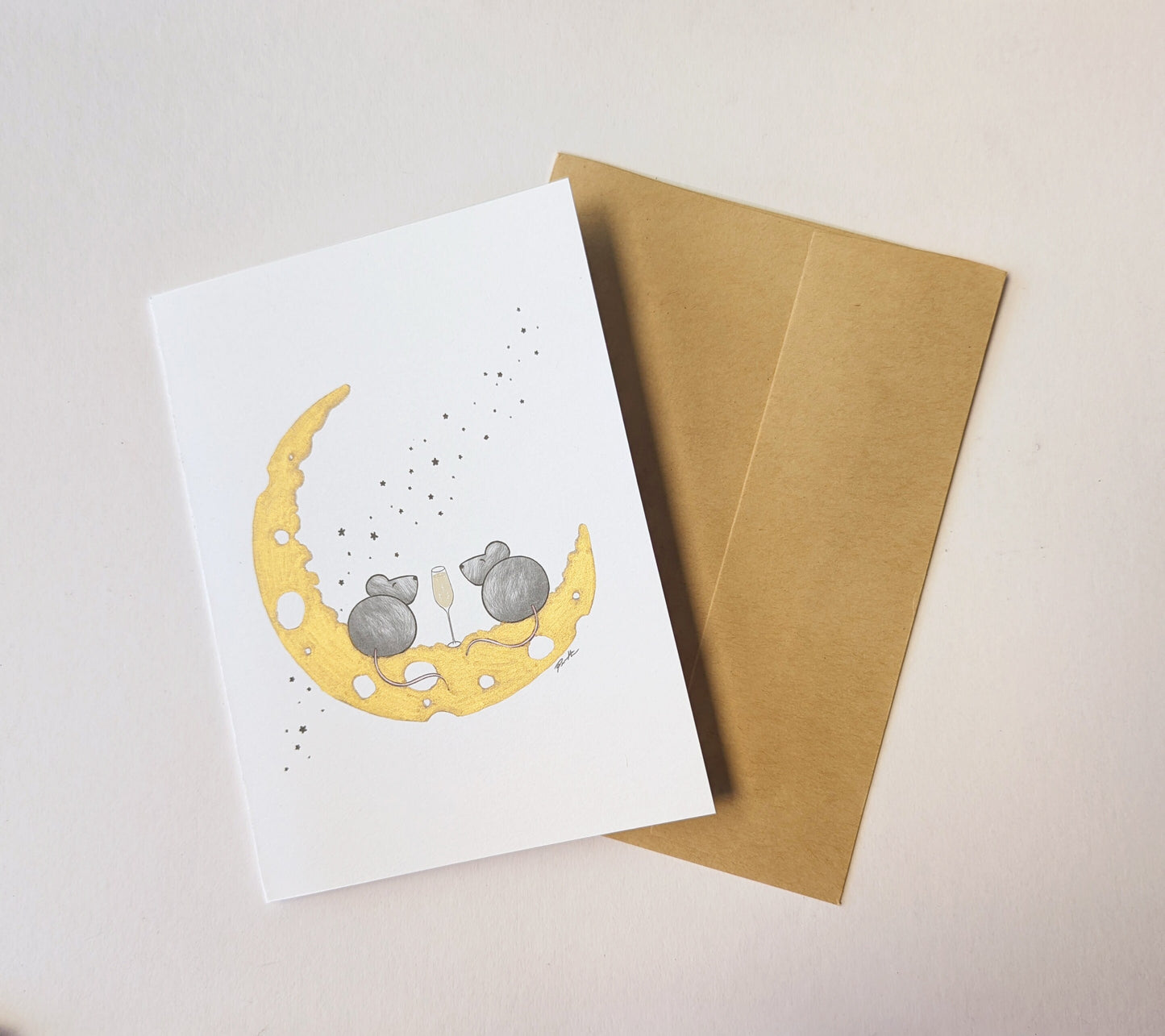 Rat Butt Greeting Card - Lunar Zodiac Series