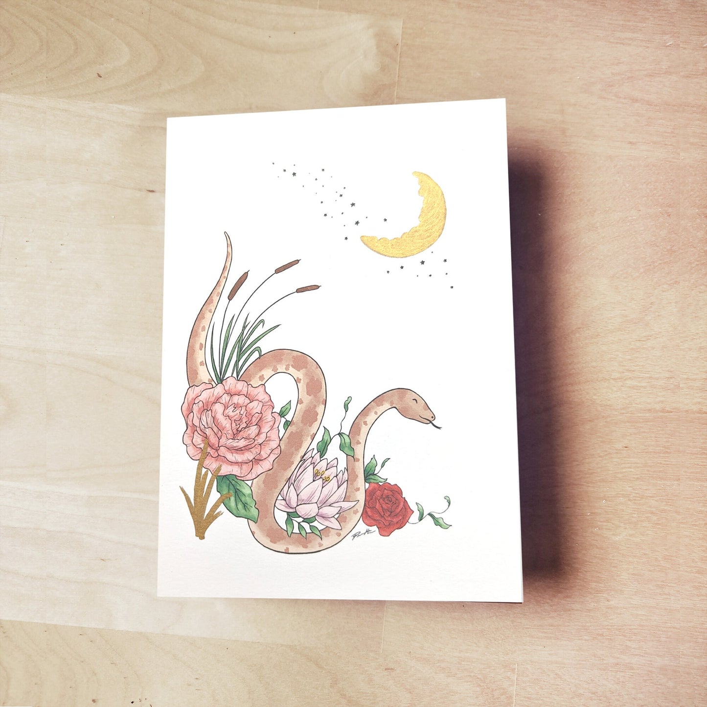 Snake Greeting Card - Lunar Zodiac Series